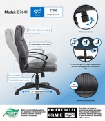 Boss High Back Leather Plus Chair, B7641